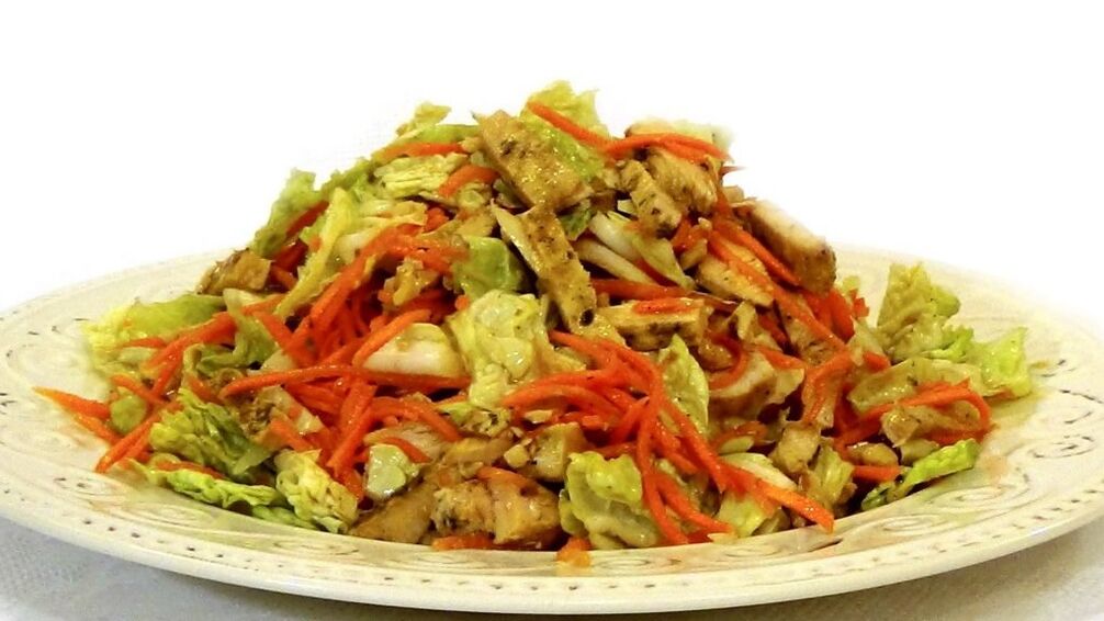 A Dukan diéta „stabilizálásának utolsó szakaszában csirke salátával kényeztetheti magát